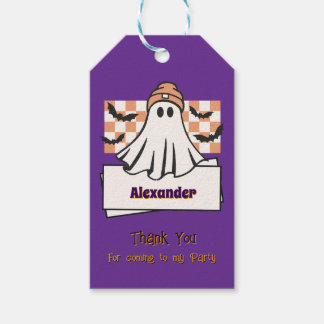 Schattigee Custom Bedankt Halloween Ghost Cadeaulabel