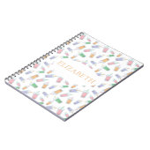 Schattigee Custom Bubble Tea Boba Pastel Notitieboek (Linkerzijde)
