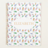 Schattigee Custom Bubble Tea Boba Pastel Planner (Voorkant)