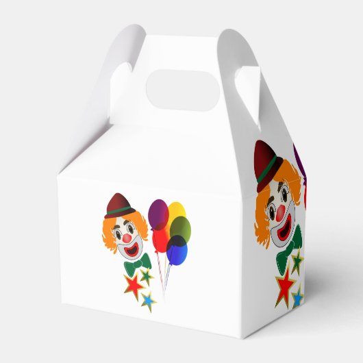 Schattigee Custom Carnaval Circus Clown Eerste Ver Bedankdoosjes (Achterkant)