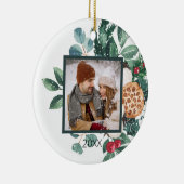 Schattigee Custom Couples Eerste Kerstdag Keramisch Ornament (Rechts)