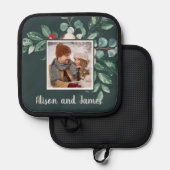 Schattigee Custom Couples Eerste Kerstdag Pannenlap (Voorkant / Achterkant)