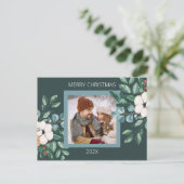 Schattigee Custom Couples Kerst Feestdagenkaart (Staand voorkant)