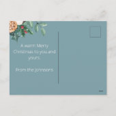 Schattigee Custom Couples Kerst Feestdagenkaart (Achterkant)