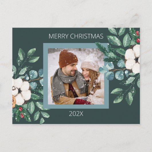 Schattigee Custom Couples Kerst Feestdagenkaart (Voorkant)