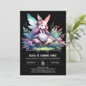 Schattigee Custom Fairy Birthday Kaart (Staand voorkant)