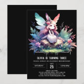 Schattigee Custom Fairy Birthday Kaart (Voorkant / Achterkant)