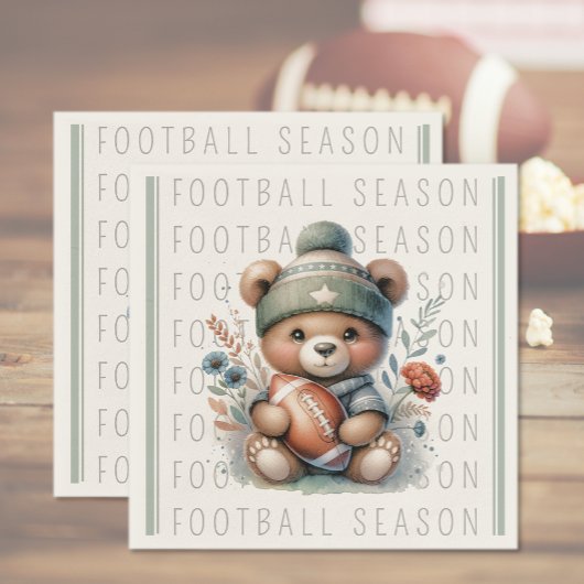 Schattigee Custom Football Papieren servetten