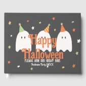 Schattigee Custom Groen Sinaasappel Ghost Gastenboek (Voorkant)