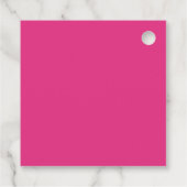Schattigee Custom Hot Pink Graduation Party Bedankjes Labels (Achterkant)