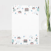 Schattigee Custom Kind Verjaardag Kaart (Achterkant)