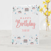 Schattigee Custom Kind Verjaardag Kaart (Gele Bloem)