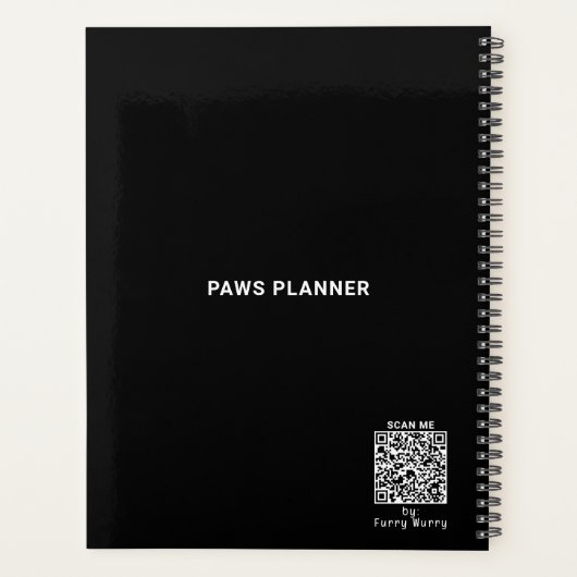Schattigee Custom Modern Pet Lovers 2025 Planner (Achterkant)