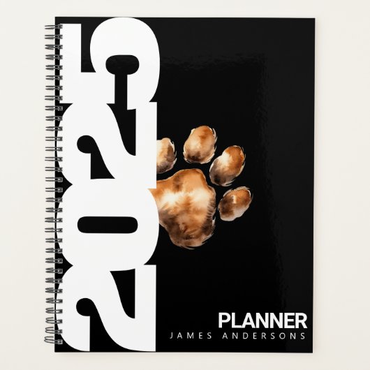 Schattigee Custom Modern Pet Lovers 2025 Planner (Voorkant)