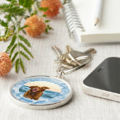 Schattigee Custom Pet Memorial Sleutelhanger (Zijkant)