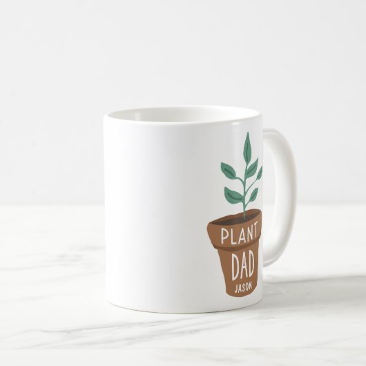 Schattigee Custom Plant Dad Koffiemok (Voorkant rechts)