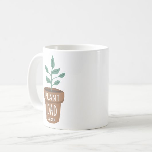 Schattigee Custom Plant Dad Koffiemok (Voorkant links)