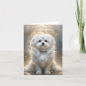 Schattigee Custom Princess Maltese Dog Verjaardag  Kaart (Voorkant)