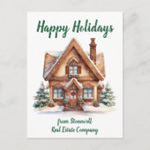 Schattigee Custom Real Estate Company House Feestdagenkaart (Voorkant)