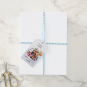Schattigee Custom Santa Reindeer Snowflake Kind Ke Cadeaulabel (Met Touw)