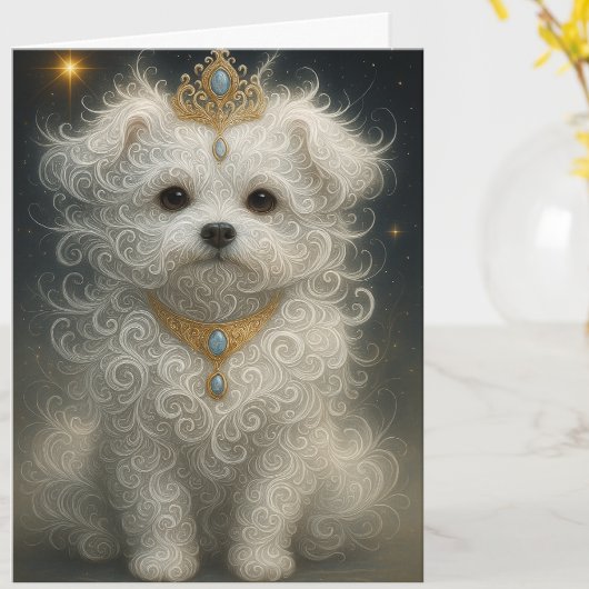Schattigee Custom Schattigste Hallo Maltese Dog Hi Kaart