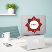 Schattigee Custom Star Sticker (Laptop op bureau)