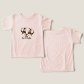 Schattigee Custom Text Graphic T-Shirt Tri-Blend S (Ontwerp Voorkant & Achterkant)