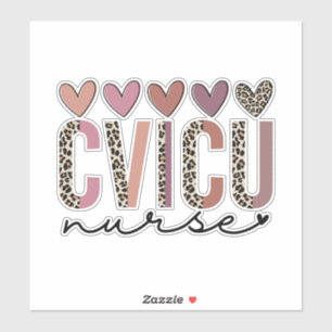 Schattigee CVICU-verpleegkundige Sticker