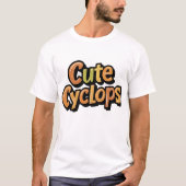 🥺👕 Schattigee Cyclops Mannen Basic T-Shirt 🥺👕 (Voorkant)