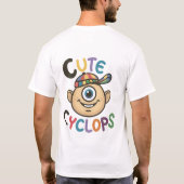 🥺👕 Schattigee Cyclops Mannen Basic T-Shirt 🥺👕 (Achterkant)