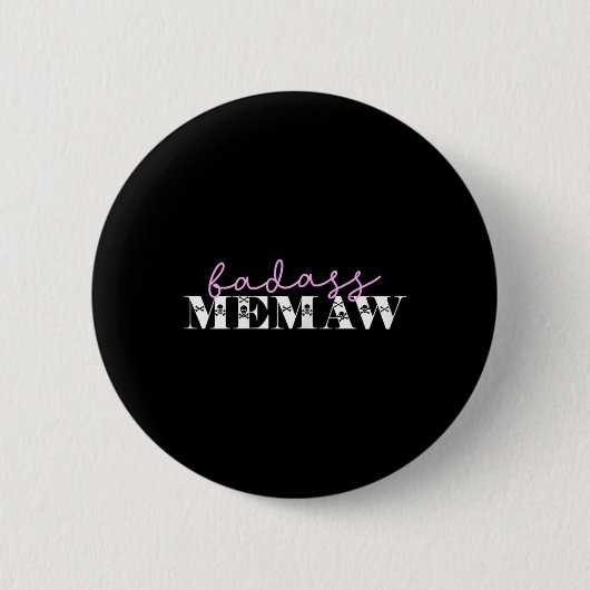 Schattigee D Memaw Funny Skulls Ronde Button 5,7 Cm (Voorkant)