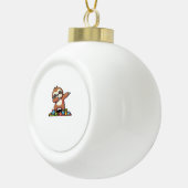 Schattigee Dabbing Luiaard Autisme Bewustzijn Auti Keramische Bal Ornament (Rechts)