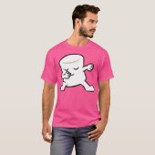 Schattigee dabbing marshmallow kampvuur kawaii mar t-shirt (Voorkant volledig)
