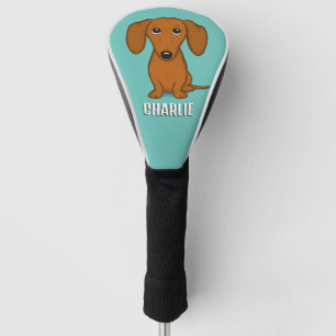 Schattigee Dachshund Custom Name Wiener Dog Golfheadcover