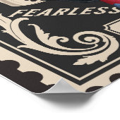 Schattigee Dachshund Doxie drink koffie Poster (Hoek)