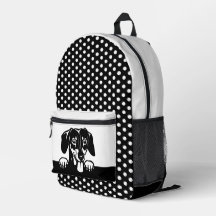 Schattigee Dachshund en Polka Dots