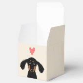 Schattigee Dachshund Puppy met Hart Bedankdoosjes (Geopend)