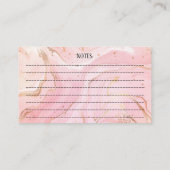 Schattigee Dachshund Pups Pet Services Roze Gouden Visitekaartje (Achterkant)