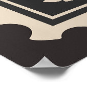 Schattigee Dachshund Rijden Hotdog Auto Poster (Hoek)