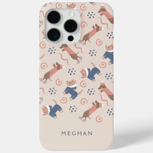  Schattigee Dachshund & Terrier Case-Mate iPhone Case (Achterkant)