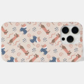 Schattigee Dachshund & Terrier Winterpups Case-Mate iPhone Case (Achterkant (horizontaal))