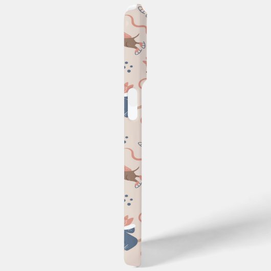 Schattigee Dachshund & Terrier Winterpups Case-Mate iPhone Case (Achterkant / Rechts)