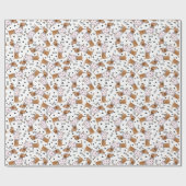 Schattigee Dachshundehonden dragen roze jumpers Cadeaupapier (Vlak)