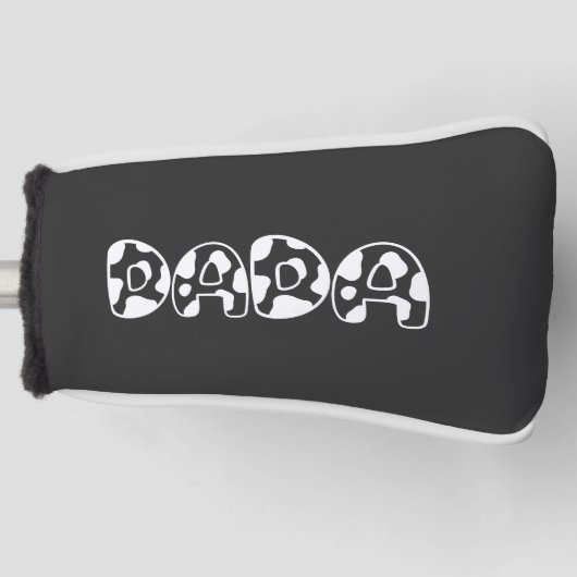 Schattigee Dada Koe Verjaardag Familie Matching Bo Golfheadcover (Voorkant)