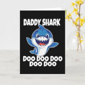 Schattigee Daddy Shark Doo Doo Doo Kaart (Gele Bloem)
