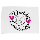 Schattigee Daddy-to-be woordkunst Groot Cadeauzakje (Voorkant)