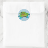 SCHATTIGEE DAG GEKKO RONDE STICKER (Tas)