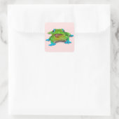 SCHATTIGEE DAG GEKKO VIERKANTE STICKER (Tas)