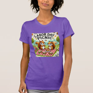 Schattigee Dag van de Arbeid Eekhoorns T-shirt