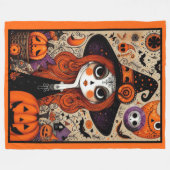 Schattigee dag van de heks fleece deken (Voorkant (Horizontaal))